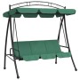 Gartenschaukelbank mit grünem Stoff und Stahldach 198 cm von vidaXL, Gartenwippen - Ref: Foro24-363331, Preis: 236,46 €, Raba...