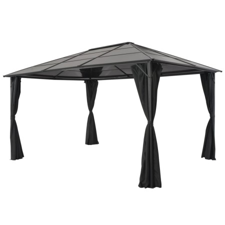 Pavillon mit Aluminiumvorhängen 4x3x2,6 m schwarz von vidaXL, Zelte und Pavillons - Ref: Foro24-44642, Preis: 901,39 €, Rabat...