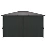 Pavillon mit Aluminiumvorhängen 4x3x2,6 m schwarz von vidaXL, Zelte und Pavillons - Ref: Foro24-44642, Preis: 901,39 €, Rabat...