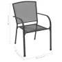 Steel mesh design garden chairs 4 units anthracite by vidaXL, Garden chairs - Ref: Foro24-310154, Price: 203,17 €, Discount: %