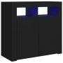 Sideboard with LED lights black 80x35x75 cm by vidaXL, Sideboards - Ref: Foro24-804329, Price: 76,25 €, Discount: %