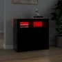 Sideboard with LED lights black 80x35x75 cm by vidaXL, Sideboards - Ref: Foro24-804329, Price: 76,25 €, Discount: %