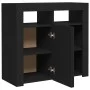 Sideboard with LED lights black 80x35x75 cm by vidaXL, Sideboards - Ref: Foro24-804329, Price: 76,25 €, Discount: %