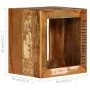 Taburete de madera maciza reciclada 40x30x40 cm de vidaXL, Mesas auxiliares - Ref: Foro24-246270, Precio: 80,10 €, Descuento: %