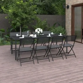 9-teiliges Garten-Ess-Set aus Stahl von vidaXL, Gartensets - Ref: Foro24-3073524, Preis: 512,81 €, Rabatt: %
