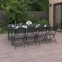 9-teiliges Garten-Ess-Set aus Stahl von vidaXL, Gartensets - Ref: Foro24-3073524, Preis: 512,81 €, Rabatt: %