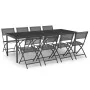 9-teiliges Garten-Ess-Set aus Stahl von vidaXL, Gartensets - Ref: Foro24-3073524, Preis: 512,81 €, Rabatt: %