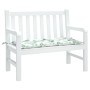 Gartenbankkissen Oxford Stoff Blattdruck 100x50x7 cm von vidaXL, Kissen für Stühle und Sofas - Ref: Foro24-361579, Preis: 30,...