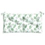 Gartenbankkissen Oxford Stoff Blattdruck 100x50x7 cm von vidaXL, Kissen für Stühle und Sofas - Ref: Foro24-361579, Preis: 30,...
