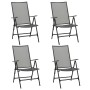 Klappstühle aus Stahlgeflecht, 4 Einheiten, anthrazitgrau von vidaXL, Gartenstühle - Ref: Foro24-310153, Preis: 202,29 €, Rab...