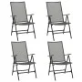 Steel mesh folding chairs 4 units anthracite gray by vidaXL, Garden chairs - Ref: Foro24-310153, Price: 164,56 €, Discount: %