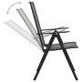Klappstühle aus Stahlgeflecht, 4 Einheiten, anthrazitgrau von vidaXL, Gartenstühle - Ref: Foro24-310153, Preis: 202,29 €, Rab...