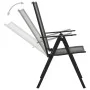Steel mesh folding chairs 4 units anthracite gray by vidaXL, Garden chairs - Ref: Foro24-310153, Price: 164,56 €, Discount: %