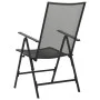 Sillas plegables de malla de acero 4 unidades gris antracita de vidaXL, Sillas de jardín - Ref: Foro24-310153, Precio: 164,56...