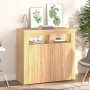 Sideboard with LED lights Sonoma oak 80x35x75 cm by vidaXL, Sideboards - Ref: Foro24-804331, Price: 72,95 €, Discount: %