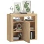 Sideboard mit LED-Leuchten Sonoma-Eiche 80x35x75 cm von vidaXL, Sideboards - Ref: Foro24-804331, Preis: 71,90 €, Rabatt: %