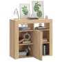 Sideboard with LED lights Sonoma oak 80x35x75 cm by vidaXL, Sideboards - Ref: Foro24-804331, Price: 72,95 €, Discount: %