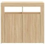 Sideboard mit LED-Leuchten Sonoma-Eiche 80x35x75 cm von vidaXL, Sideboards - Ref: Foro24-804331, Preis: 71,90 €, Rabatt: %