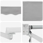 Toldo Gris claro 3 x 2,5 m Poliester y metal