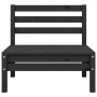 Zentrales Gartensofa aus massivem schwarzem Kiefernholz von vidaXL, Gartensets - Ref: Foro24-806576, Preis: 61,47 €, Rabatt: %