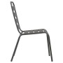 Gartenstühle 4 Stk. Lamellendesign dunkelgrauer Stahl von vidaXL, Gartenstühle - Ref: Foro24-310155, Preis: 187,93 €, Rabatt: %