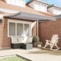 Toldo Retráctil Manual Gris Claro 300x250 cm tela
