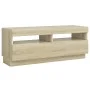 TV cabinet with LED lights Sonoma oak 100x35x40 cm by vidaXL, TV Furniture - Ref: Foro24-804457, Price: 72,79 €, Discount: %