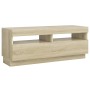 TV-Schrank mit LED-Leuchten Sonoma-Eiche 100x35x40 cm von vidaXL, TV-Möbel - Ref: Foro24-804457, Preis: 75,03 €, Rabatt: %
