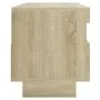 TV cabinet with LED lights Sonoma oak 100x35x40 cm by vidaXL, TV Furniture - Ref: Foro24-804457, Price: 72,79 €, Discount: %