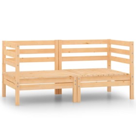 Garten-Ecksofas 2 Stück aus massivem Kiefernholz von vidaXL, Gartensets - Ref: Foro24-806582, Preis: 97,99 €, Rabatt: %