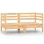 Garten-Ecksofas 2 Stück aus massivem Kiefernholz von vidaXL, Gartensets - Ref: Foro24-806582, Preis: 91,72 €, Rabatt: %