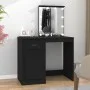 Schminktisch mit LED-Sperrholz schwarz 90x50x132,5 cm von vidaXL, Schlafzimmerkommoden - Ref: Foro24-816769, Preis: 126,08 €,...