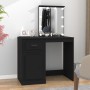 Tocador con LED madera contrachapada negro 90x50x132,5 cm de vidaXL, Tocadores para dormitorios - Ref: Foro24-816769, Precio:...
