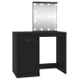 Schminktisch mit LED-Sperrholz schwarz 90x50x132,5 cm von vidaXL, Schlafzimmerkommoden - Ref: Foro24-816769, Preis: 126,08 €,...