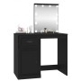 Tocador con LED madera contrachapada negro 90x50x132,5 cm de vidaXL, Tocadores para dormitorios - Ref: Foro24-816769, Precio:...
