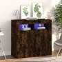 Sideboard mit LED-Leuchten, geräucherte Eiche, 80 x 35 x 75 cm von vidaXL, Sideboards - Ref: Foro24-815729, Preis: 59,45 €, R...