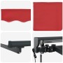 Toldo Retráctil Manual Rojo 300x250 cm tela