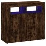 Sideboard with LED lights smoked oak 80x35x75 cm by vidaXL, Sideboards - Ref: Foro24-815729, Price: 59,45 €, Discount: %