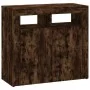 Sideboard with LED lights smoked oak 80x35x75 cm by vidaXL, Sideboards - Ref: Foro24-815729, Price: 59,45 €, Discount: %