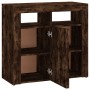 Sideboard mit LED-Leuchten, geräucherte Eiche, 80 x 35 x 75 cm von vidaXL, Sideboards - Ref: Foro24-815729, Preis: 77,82 €, R...
