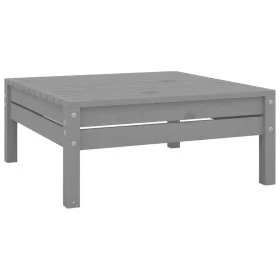 Grauer Gartenhocker aus massivem Kiefernholz von vidaXL, Gartensets - Ref: Foro24-806579, Preis: 41,56 €, Rabatt: %
