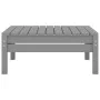 Grauer Gartenhocker aus massivem Kiefernholz von vidaXL, Gartensets - Ref: Foro24-806579, Preis: 53,32 €, Rabatt: %