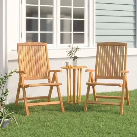 Liegende Gartenstühle 2 Einheiten aus massivem Teakholz von vidaXL, Gartenstühle - Ref: Foro24-362666, Preis: 324,34 €, Rabat...