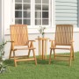 Liegende Gartenstühle 2 Einheiten aus massivem Teakholz von vidaXL, Gartenstühle - Ref: Foro24-362666, Preis: 323,12 €, Rabat...