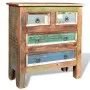 Solid wood sideboard made from recycled wood with 4 drawers. by vidaXL, Drawers - Ref: Foro24-241136, Price: 281,87 €, Discou...