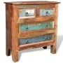 Solid wood sideboard made from recycled wood with 4 drawers. by vidaXL, Drawers - Ref: Foro24-241136, Price: 281,87 €, Discou...