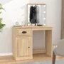 Schminktisch mit LED Sonoma-Eichensperrholz 90x50x132,5cm von vidaXL, Schlafzimmerkommoden - Ref: Foro24-816771, Preis: 104,8...