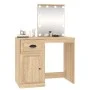 Dressing table with LED Sonoma oak plywood 90x50x132.5cm by vidaXL, Bedroom Dressers - Ref: Foro24-816771, Price: 104,86 €, D...