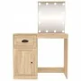 Schminktisch mit LED Sonoma-Eichensperrholz 90x50x132,5cm von vidaXL, Schlafzimmerkommoden - Ref: Foro24-816771, Preis: 104,8...