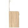 Tocador con LED madera contrachapada roble Sonoma 90x50x132,5cm de vidaXL, Tocadores para dormitorios - Ref: Foro24-816771, P...